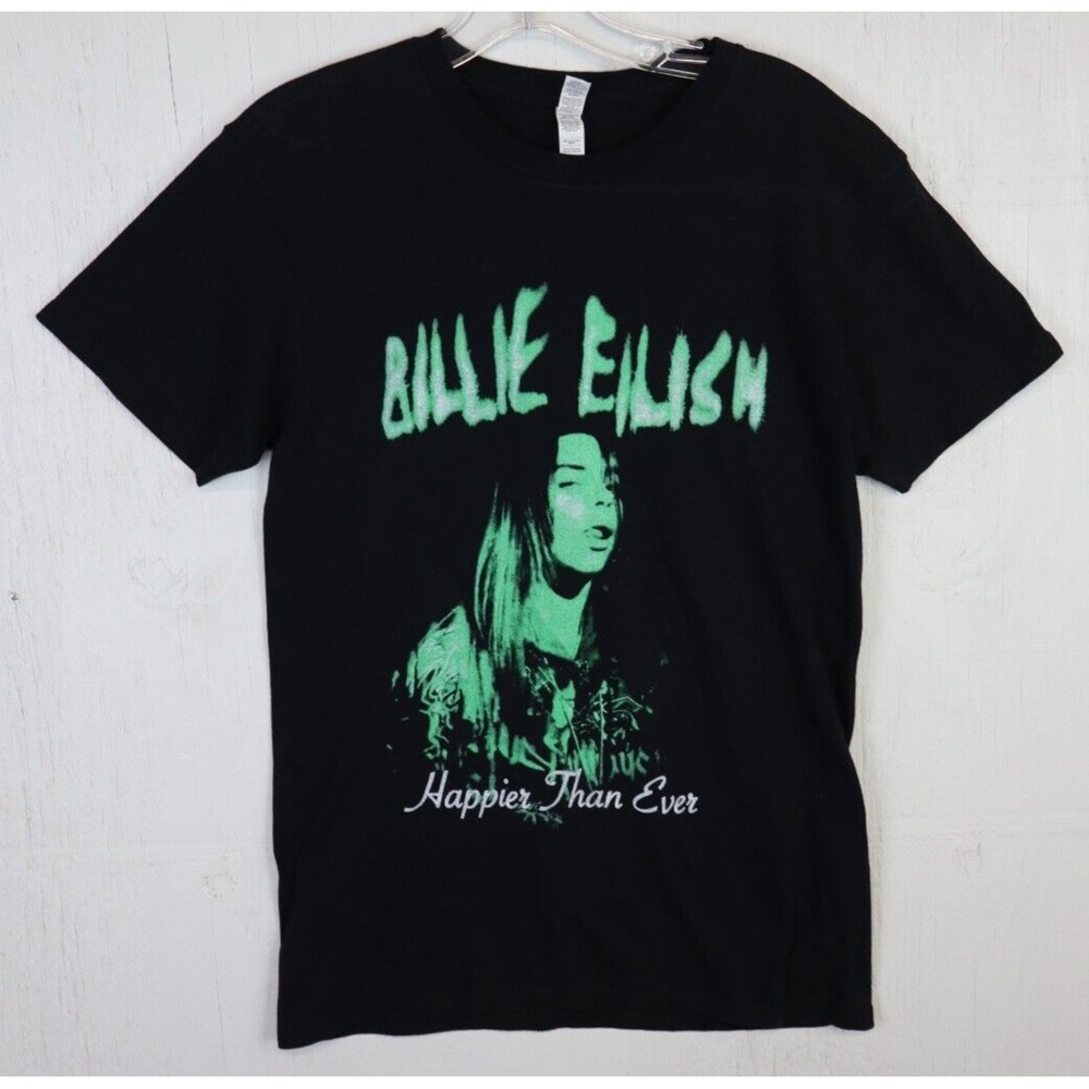 Billie Eilish Happier Than Ever 2022‎ Los Angeles Graphic T-Shirt Size S Black